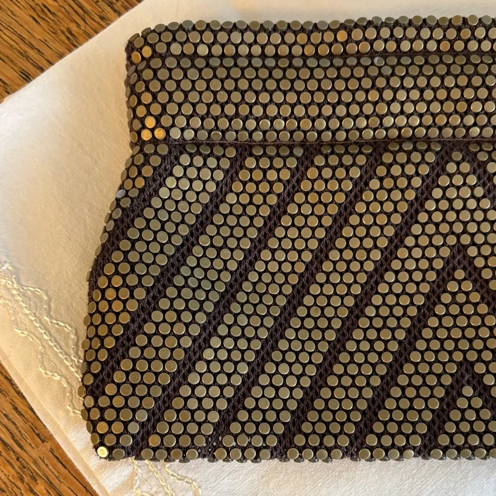 Vintage ( 1940’s?) Elegant Gold Beaded Clutch Purse. Stunning!